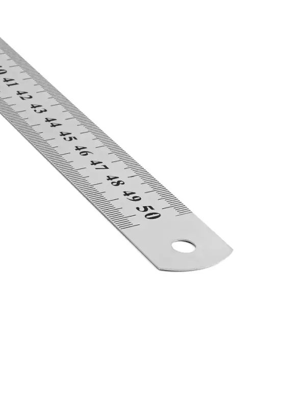 Линейка металлическая, пружинистая, 50 см, s=0.8 мм