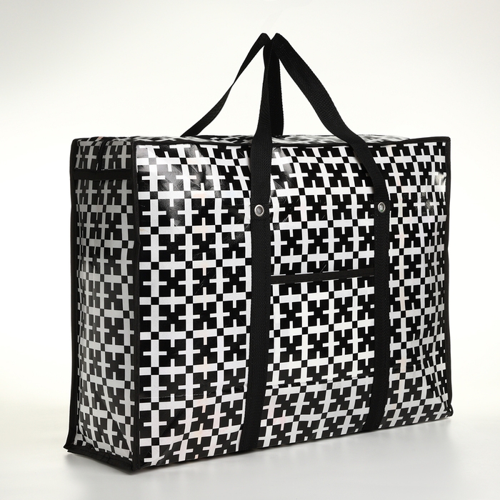 Сумка хозяйственная на молнии, цвет чёрный Сумка хозяйственная на молнии, цвет чёрный