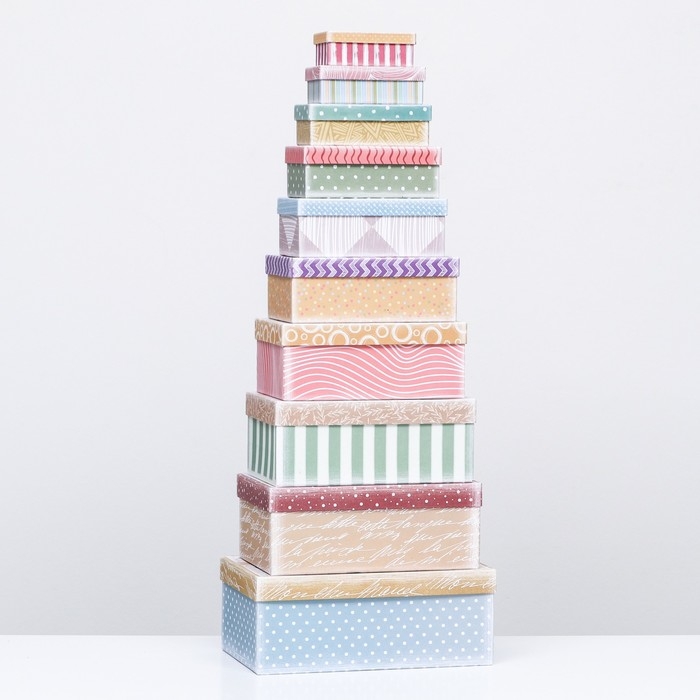 Набор коробок 10 в 1 Набор коробок 10 в 1 "Исполнения желаний", 30 х 19 х 11,5 - 12 х 6,5 х 4 см