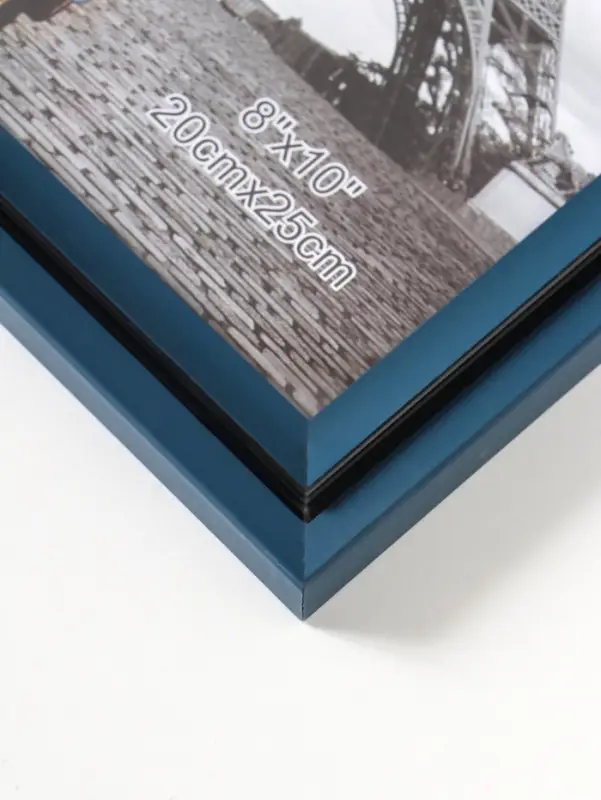 Фоторамка пластик 20х25 см "Остин" иссиня-чёрный 23,5х18,5х1,5 см