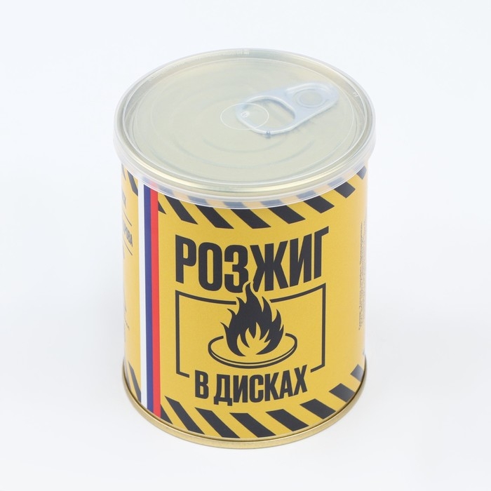 Набор для розжига в банке, с дисками 25 штук Набор для розжига в банке, с дисками 25 штук