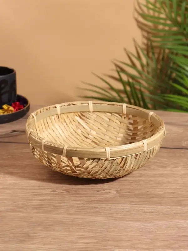 Чаша плетеная, 20 см, бамбук