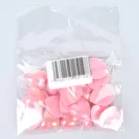Сердечки декоративные (набор 20 шт) розовые