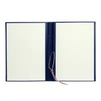 Папка &laquo;Курсовой проект&raquo; А4, бумвинил, гребешки/сутаж, без бумаги, синяя, (вместимость до 150 листов)