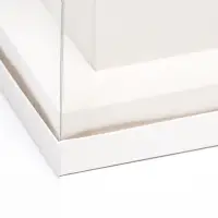 Коробка для цветов с вазой и PVC окнами, складная, 16&times;23&times;16 см, белый
