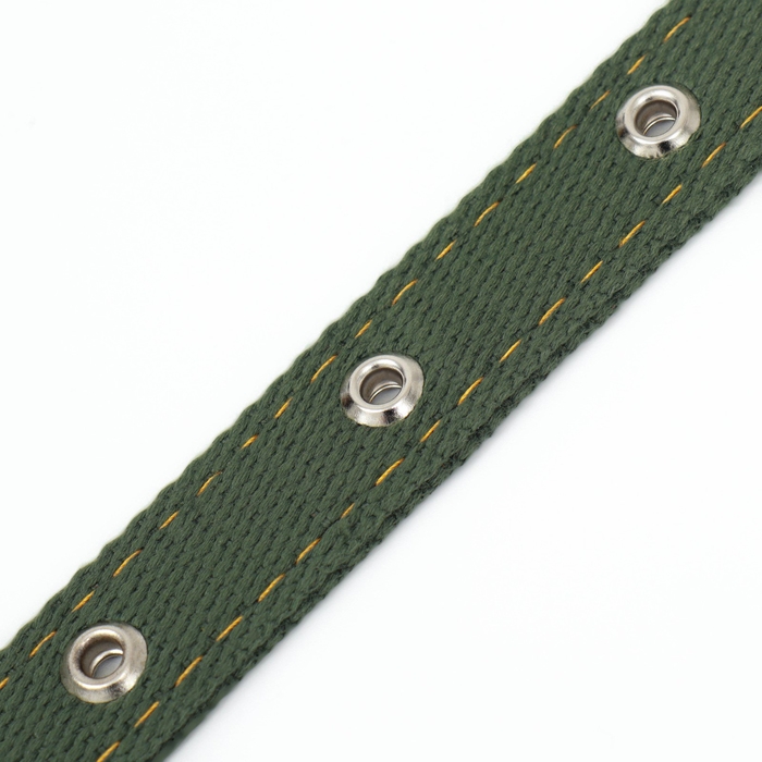 Ошейник брезентовый двухслойный безразмерный,с языком и кожаной косточкой, 2,5х60 см, ОШ 30-55 см 90 Ошейник брезентовый двухслойный безразмерный,с языком и кожаной косточкой, 2,5х60 см, ОШ 30-55 см 90