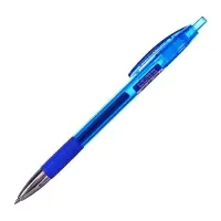 Ручка гелевая автоматическая ErichKrause R-301 Original Gel Matic & Grip, узел 0.5 мм, чернила синие, резиновый держатель, длина линии письма 500 метров