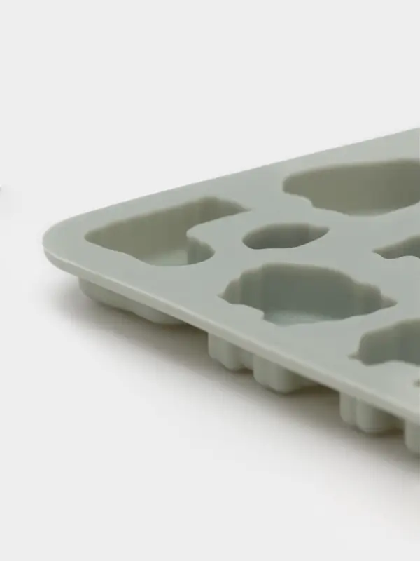 Форма для мармелада Доляна &laquo;Ферма&raquo;, силикон, 23&times;12.5&times;1 см, 53 ячейки, серая