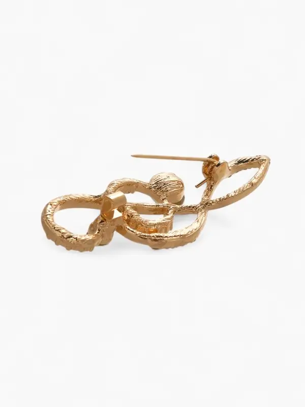 Брошь &laquo;Нота. Скрипичный ключ&raquo;, белая в золоте