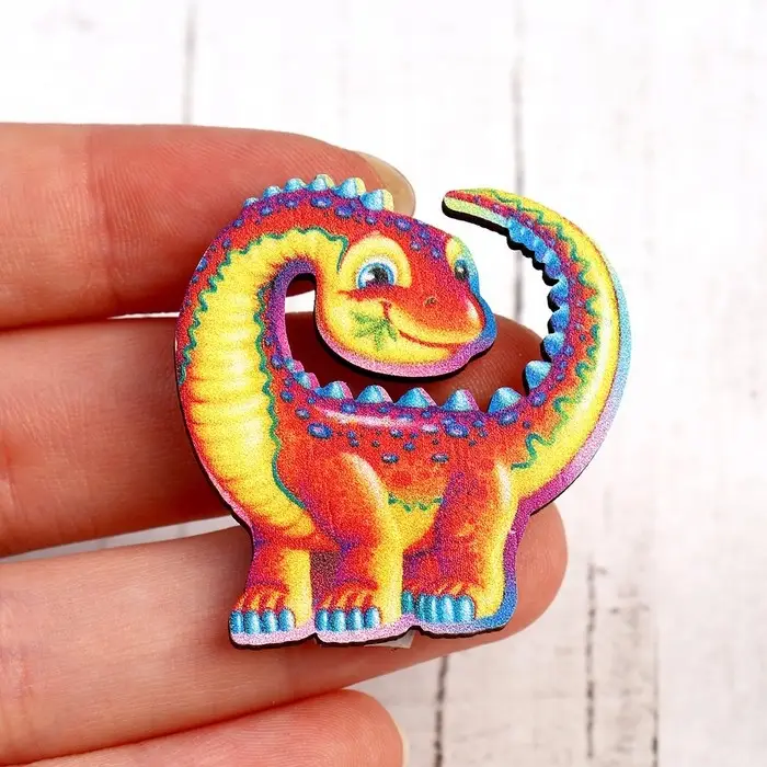 Деревянный значок «Диплодок» Деревянный значок «Диплодок»