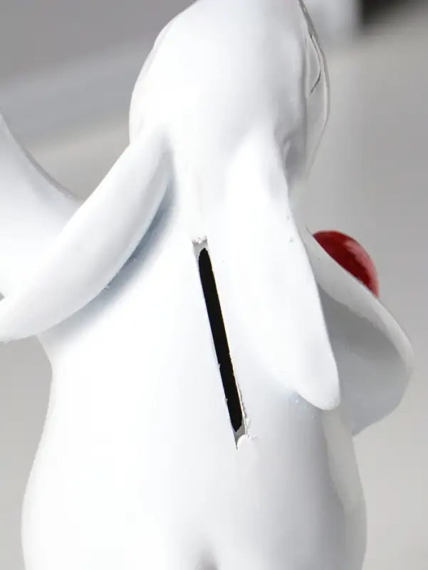 Копилка для денег с прозрачной подставкой для мелочей &laquo;Кролик&raquo;, полистоун, 22&times;21 см