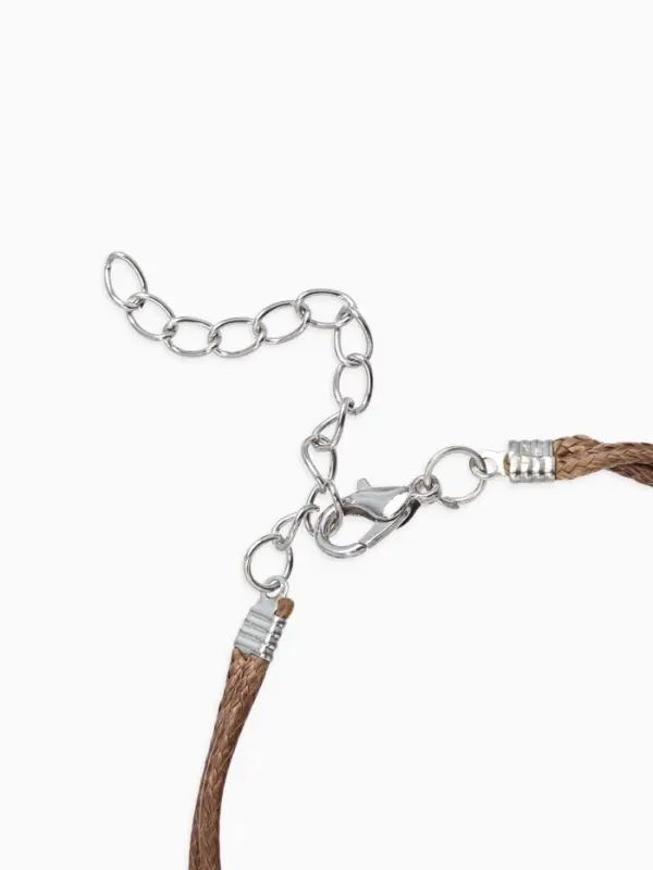 Браслеты на ногу &laquo;Ракушки&raquo;, набор 2 шт. L=28 см, белые, коричневый в серебре