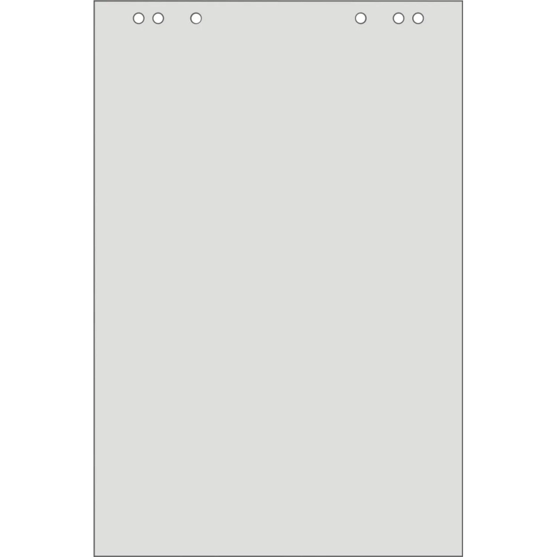 Бумага для флипчартов ECO 600х900 20л 55-60гр.5 бл/уп