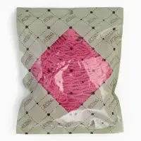 Сумка-авоська хозяйственная, клетка 1.5 см, розовая