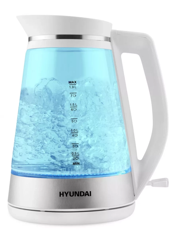 Чайник HYK-G3037 1,9л 3000Вт белый (стекло) Чайник HYK-G3037 1,9л 3000Вт белый (стекло)