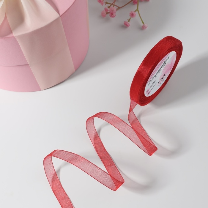 Лента капроновая, 10 мм, 20 ± 1 м, цвет красный №26 Лента капроновая, 10 мм, 20 ± 1 м, цвет красный №26