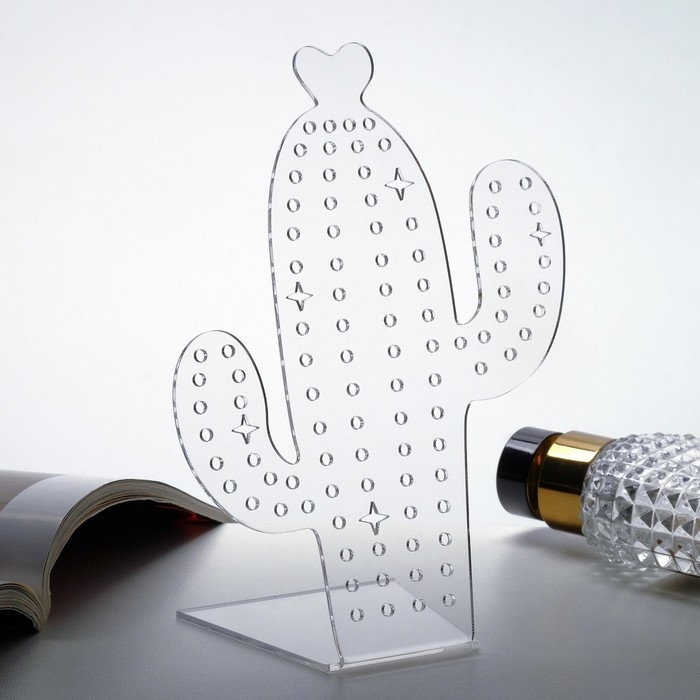 Подставка под украшения «Кактус» 12×16, оргстекло 2 мм, В ЗАЩИТНОЙ ПЛЁНКЕ Подставка под украшения «Кактус» 12×16, оргстекло 2 мм, В ЗАЩИТНОЙ ПЛЁНКЕ