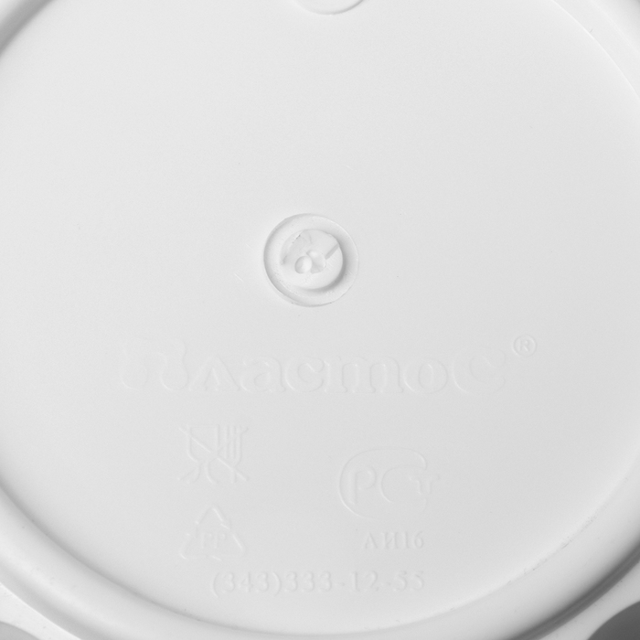 Горшок для цветов с поддоном «Хризантема», 3,4 л, d=19 см, h=18 см, цвет белый Горшок для цветов с поддоном «Хризантема», 3,4 л, d=19 см, h=18 см, цвет белый