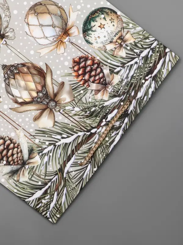 Пакет подарочный новогодний ламинированный, «Игрушки Новогодние» , 26×12×32 см Пакет подарочный новогодний ламинированный, «Игрушки Новогодние» , 26×12×32 см