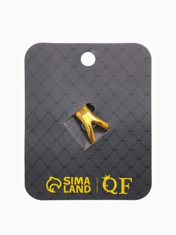 Кольцо для платка Кольцо для платка "Бабочка профиль", цвет белый в чернёном золоте