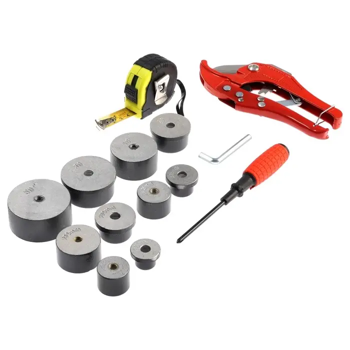 Аппарат для сварки пластиковых труб ТУНДРА, 1000/2000 Вт, комплект насадок 20-50 мм, 50-300&deg;