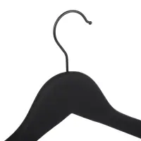 VETTA Вешалка деревянная, софт тач, 44.5x23x1.2см, черная