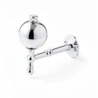 Крючок - держатель для штор CAPPIO KS049, алюминий, цвет хром, 2 шт.