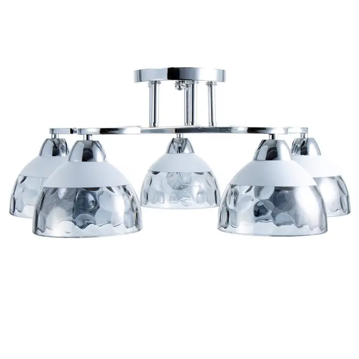 Светильник потолочный BayerLux &laquo;Аквила&raquo;, 5&times;Е27, 40 Вт, хром, 45&times;15&times;22 см