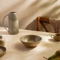 Салатник SL Home &laquo;Песчаный бриз&raquo;, 1 л, фарфор, бежевый