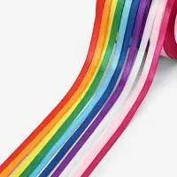 Лента атласная, набор 10 шт., 6 мм, 23 м&plusmn;1 м, разноцветная