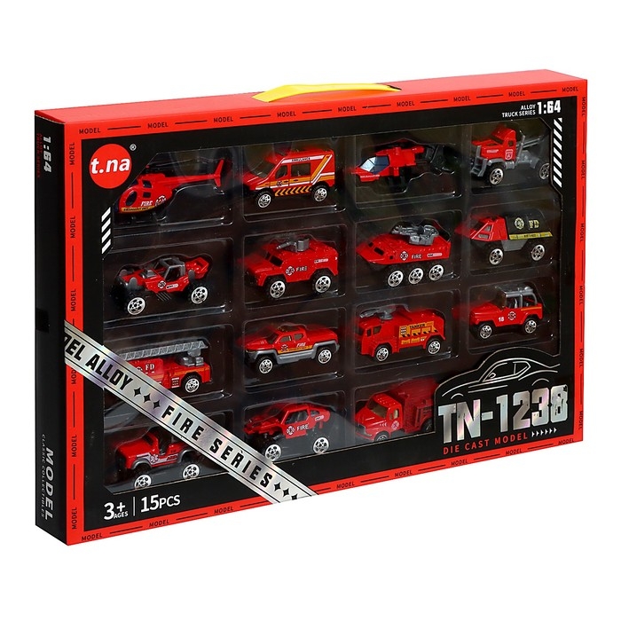 Набор металлических машин «Пожарная служба», в наборе 15 шт