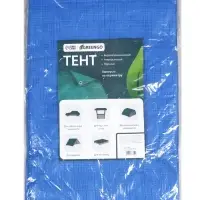 Тент защитный, 6&times;4 м, плотность 60 г/м&sup2;, УФ, люверсы шаг 1 м, МИКС