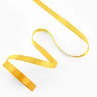 Лента атласная, 12 мм &times; 23 &plusmn; 1 м, цвет солнечный №16