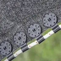 Клипса садовая &laquo;Люверс&raquo;, для крепления затеняющей сетки, пластиковая, чёрная