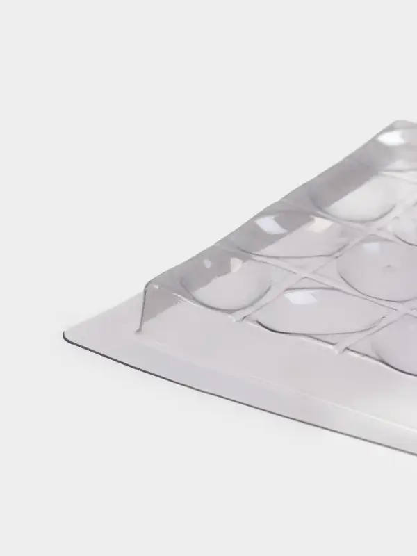 Форма для шоколада «Лепестки», пластик, 20.5×10×1 см, прозрачная