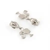 Бегунок для металлической молнии, №5, &laquo;Кукла&raquo;, 10 шт., цвет никель