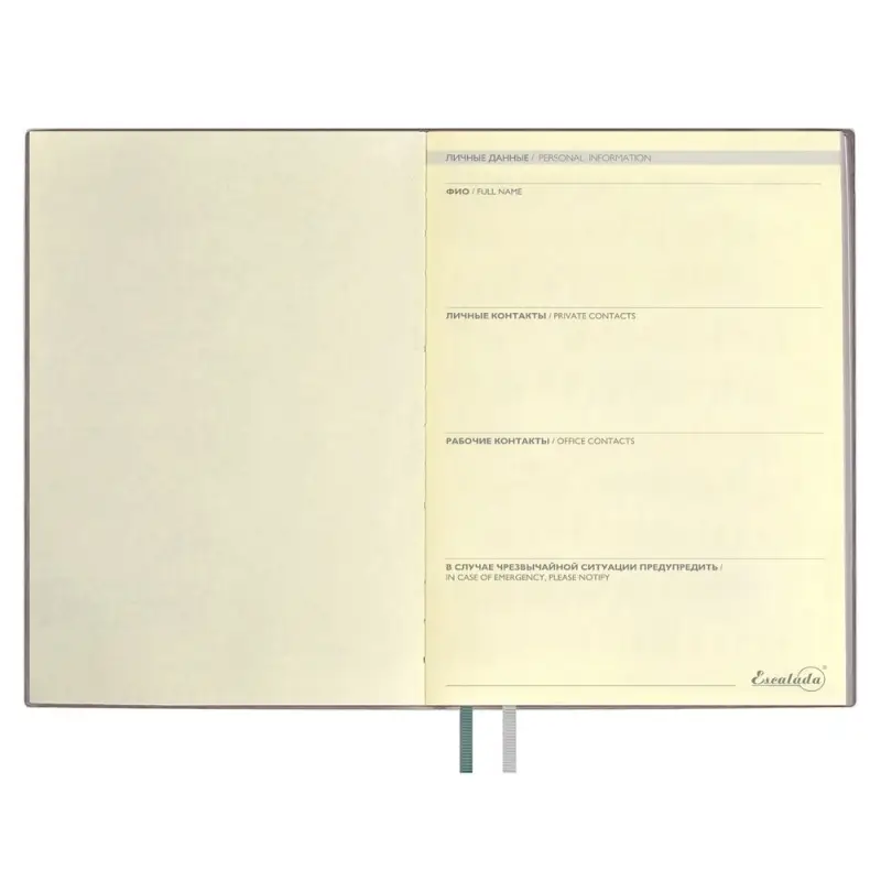 Ежедневник Avila, недатированный, серый Ежедневник Avila, недатированный, серый