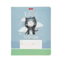 Тетрадь 12л А5ф клетка 60-65г/кв.м на скобе Обл. мел.картон 5 диз.в блоке скругл.углы