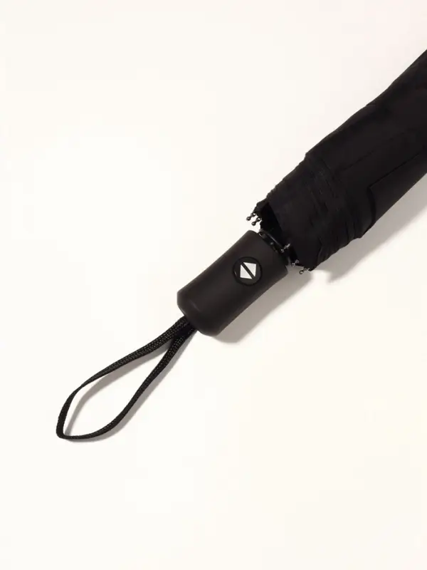 Зонт автоматический Black, 3 сложения, 8 спиц, R=48/55 см, d=96 см, чёрный