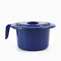 Горшок детский с крышкой, синий