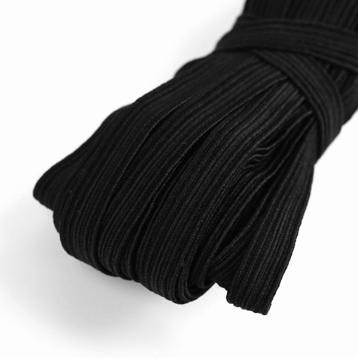 Резинка бельевая, 8 мм, 10 ± 1 м, цвет чёрный, цена за 1 штуку Резинка бельевая, 8 мм, 10 ± 1 м, цвет чёрный, цена за 1 штуку