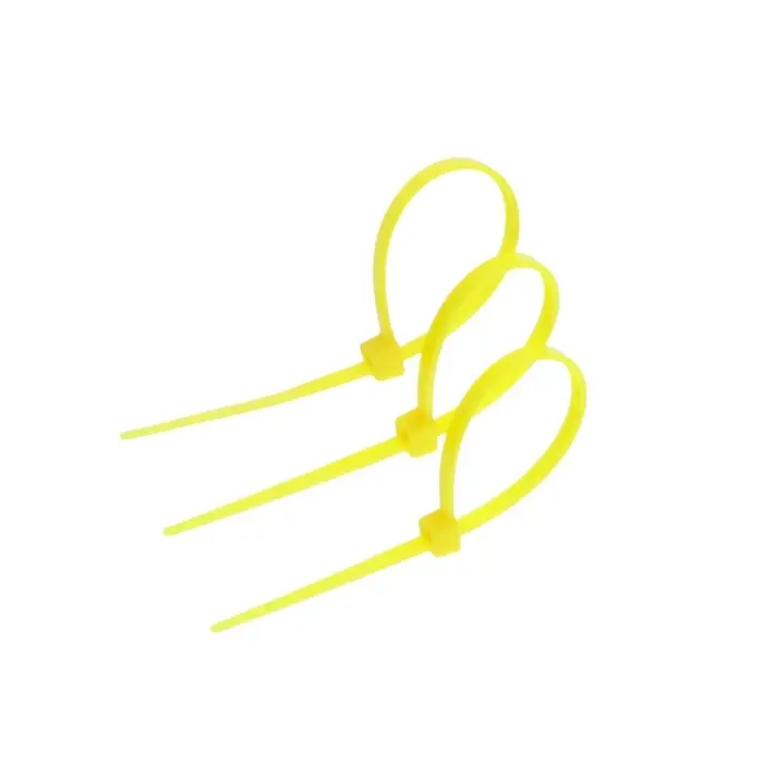 Хомут нейлоновый для стяжки, ТУНДРА, 2.5×100 мм, желтый, 25 шт.