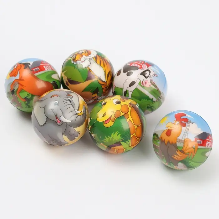 Мяч детский мягкий «Животные», МИКС Мяч детский мягкий «Животные», МИКС