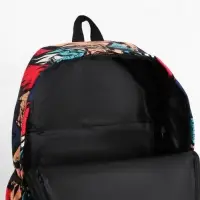 Рюкзак школьный &laquo;Абстракция&raquo; с карманами, 30&times;13&times;42 см, красный