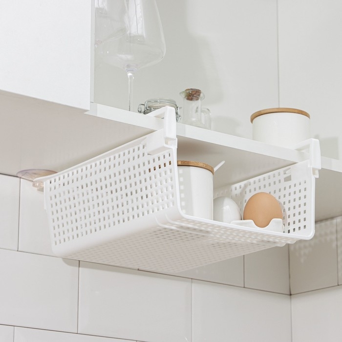 Корзина для хранения подвесная &laquo;Лофт&raquo;, 29&times;26&times;11 см, цвет белый