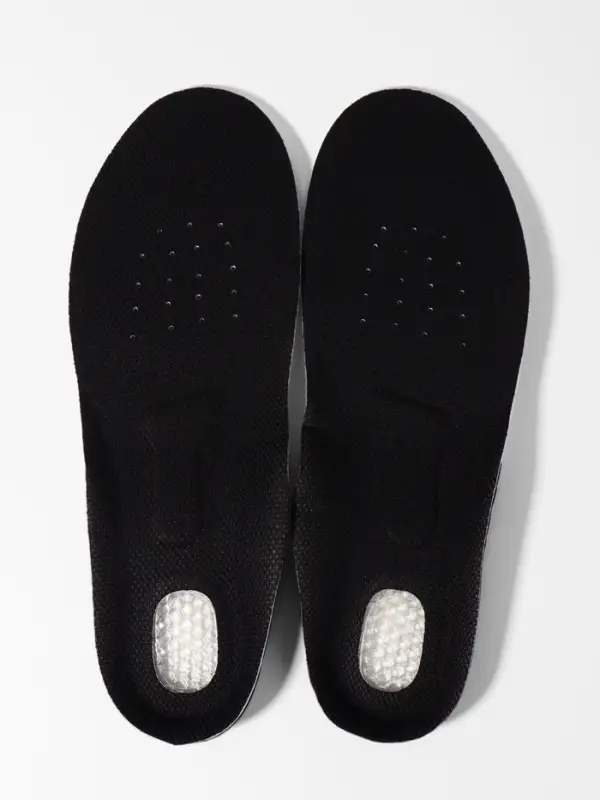 Стельки для обуви, универсальные, спортивные, дышащие, р-р RU до 41 (р-р Пр-ля до 40), 26.5 см, пара, чёрные