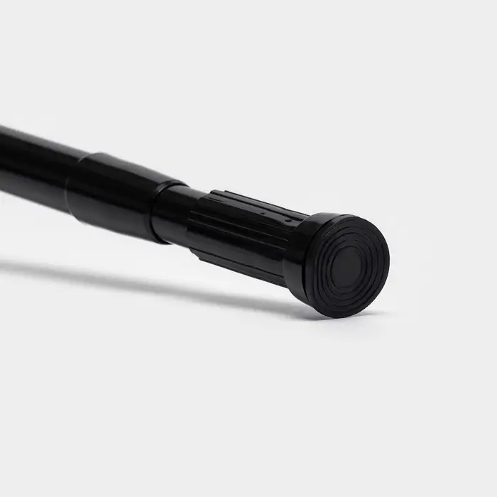 Карниз для ванной SAVANNA, телескопический, d заглушки = 3 см, d трубки = 2 см, 110-200 см, чёрный