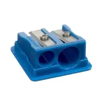 Точилка ErichKrause Base Duo Classic, с контейнером, МИКС