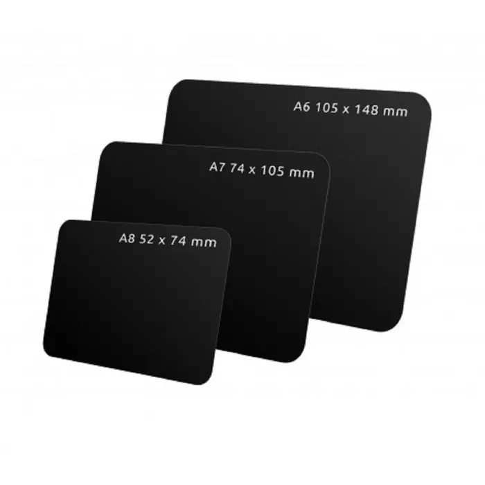 Ценник для надписей меловым маркером, A6, 14,8×0,1×10,5 см, цвет чёрный, ПВХ Ценник для надписей меловым маркером, A6, 14,8×0,1×10,5 см, цвет чёрный, ПВХ