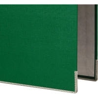 Папка-регистратор с арочн.мех.Комус Экономи 80мм,зелая,ПБП1,карм.кор,мет.уг